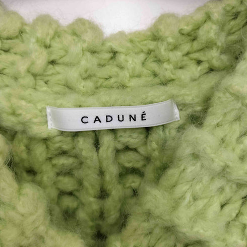 カデュネ CADUNE モヘヤ混 ケーブルニット カーディガン レディース JPN:38